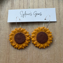 Load image into Gallery viewer, Sunflower Dangles (large)