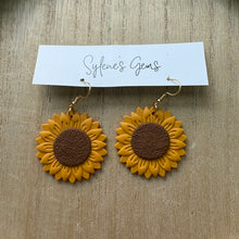 Load image into Gallery viewer, Sunflower Dangles (large)