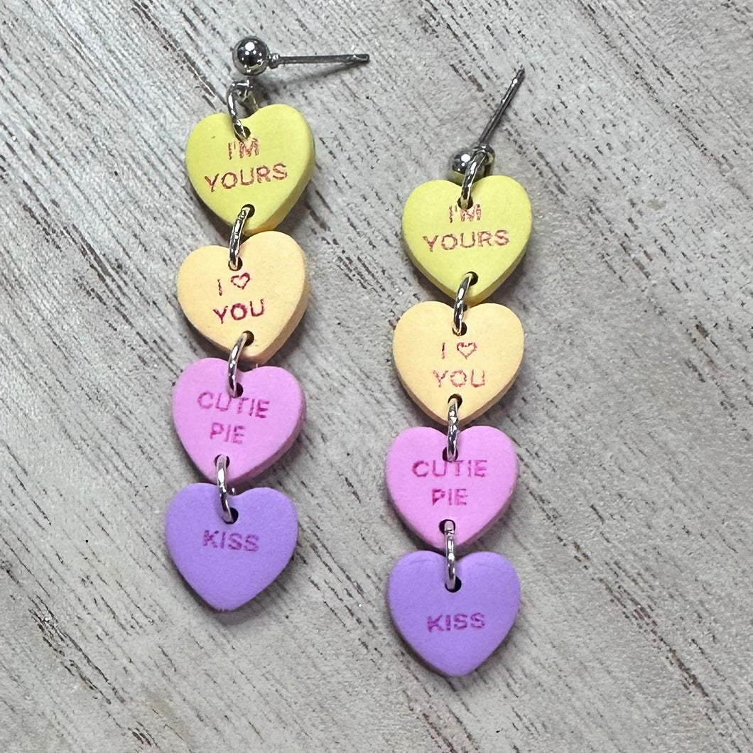 Valentine Candy Heart Dangles