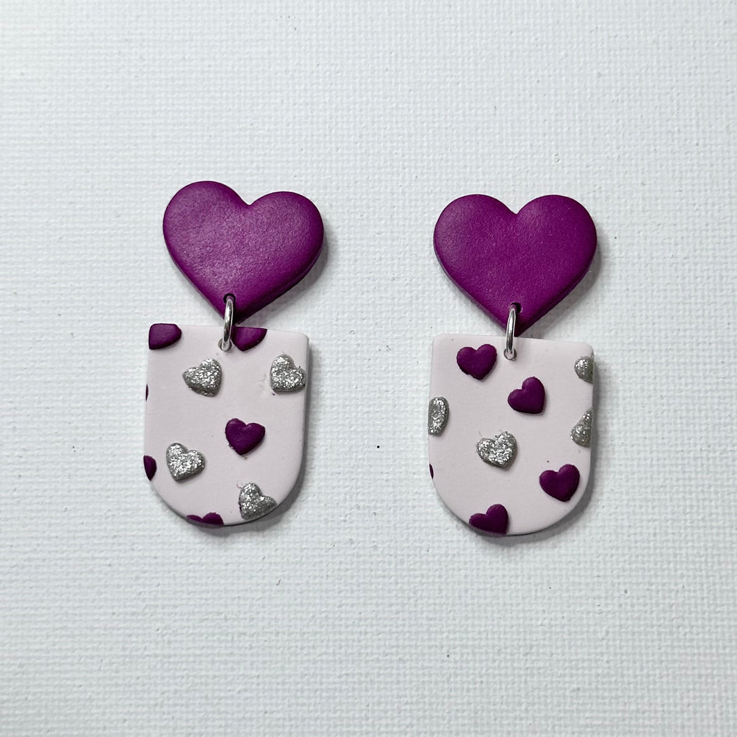 Purple Heart Dangles