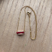 Load image into Gallery viewer, Hot Dog Necklace (ketchup)
