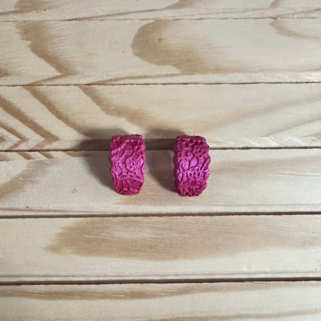 Frilly Huggie Hoops