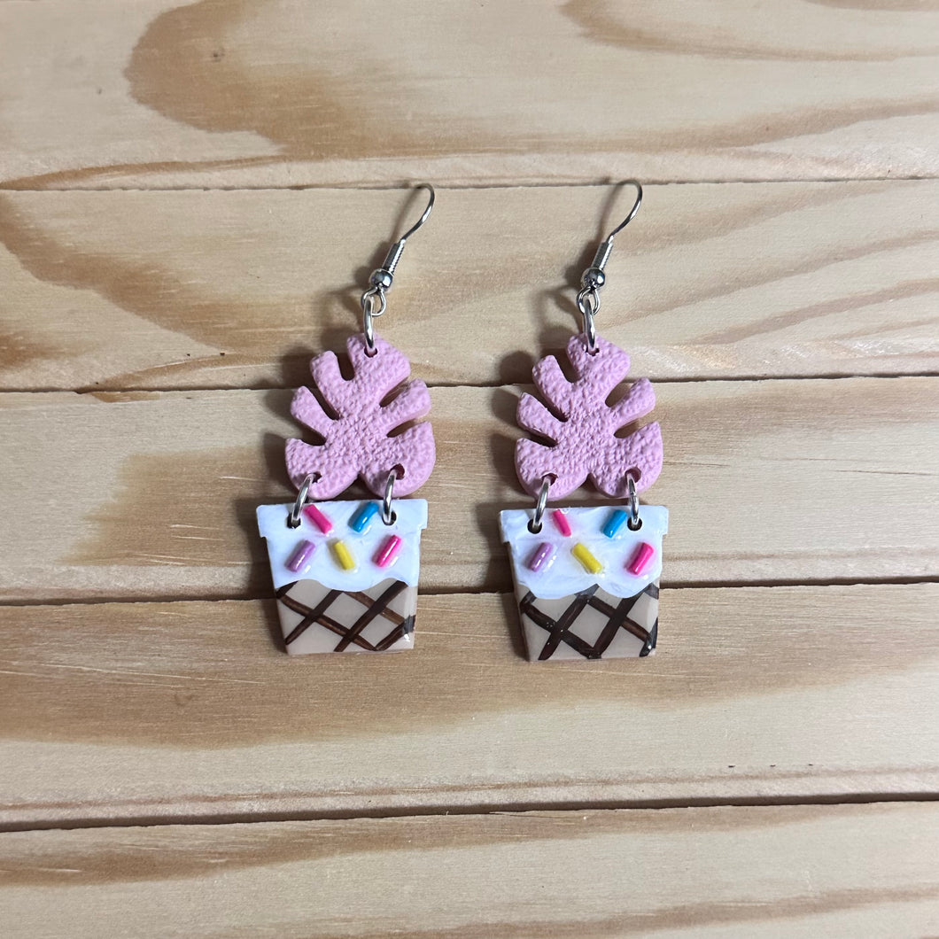 Berry Monstera Ice Cream Dangles