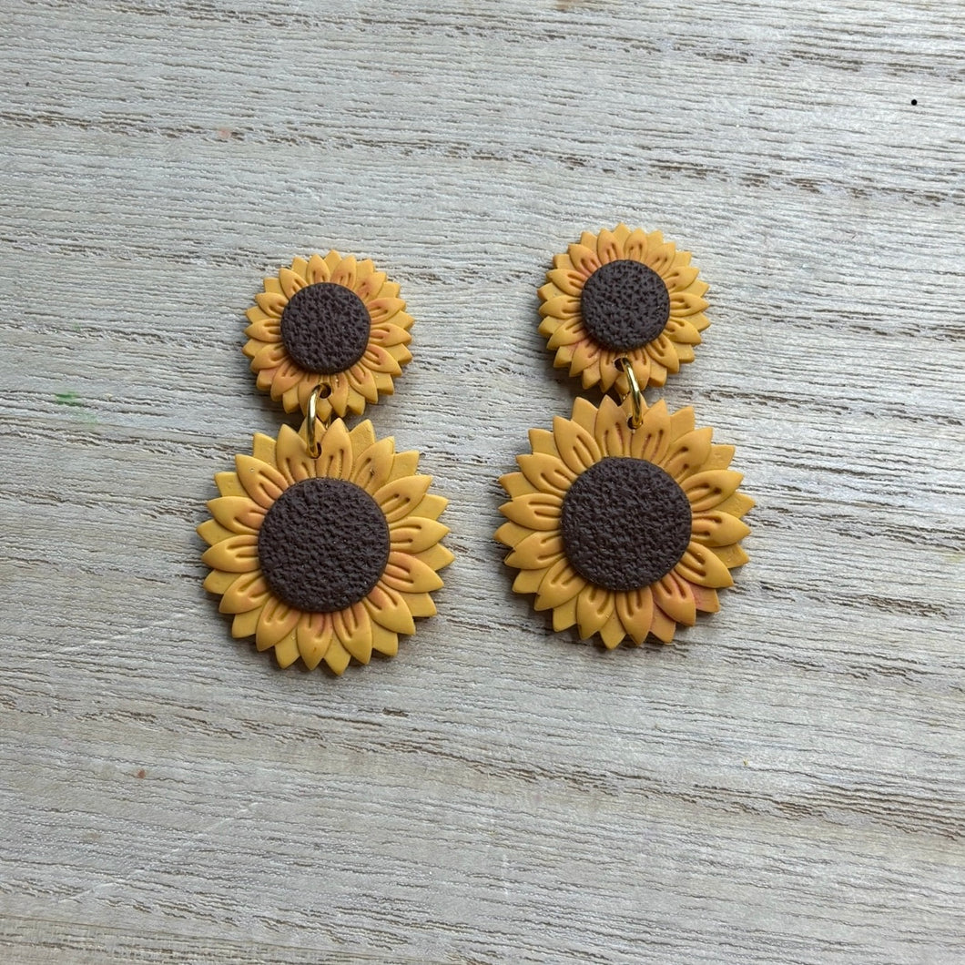 Sunflower Statement Dangles
