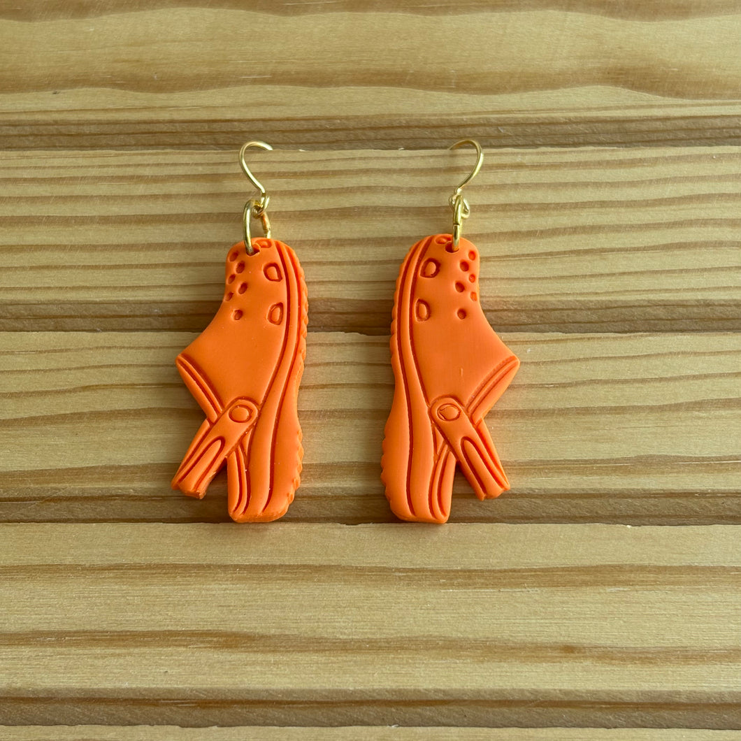 Orange Crocs
