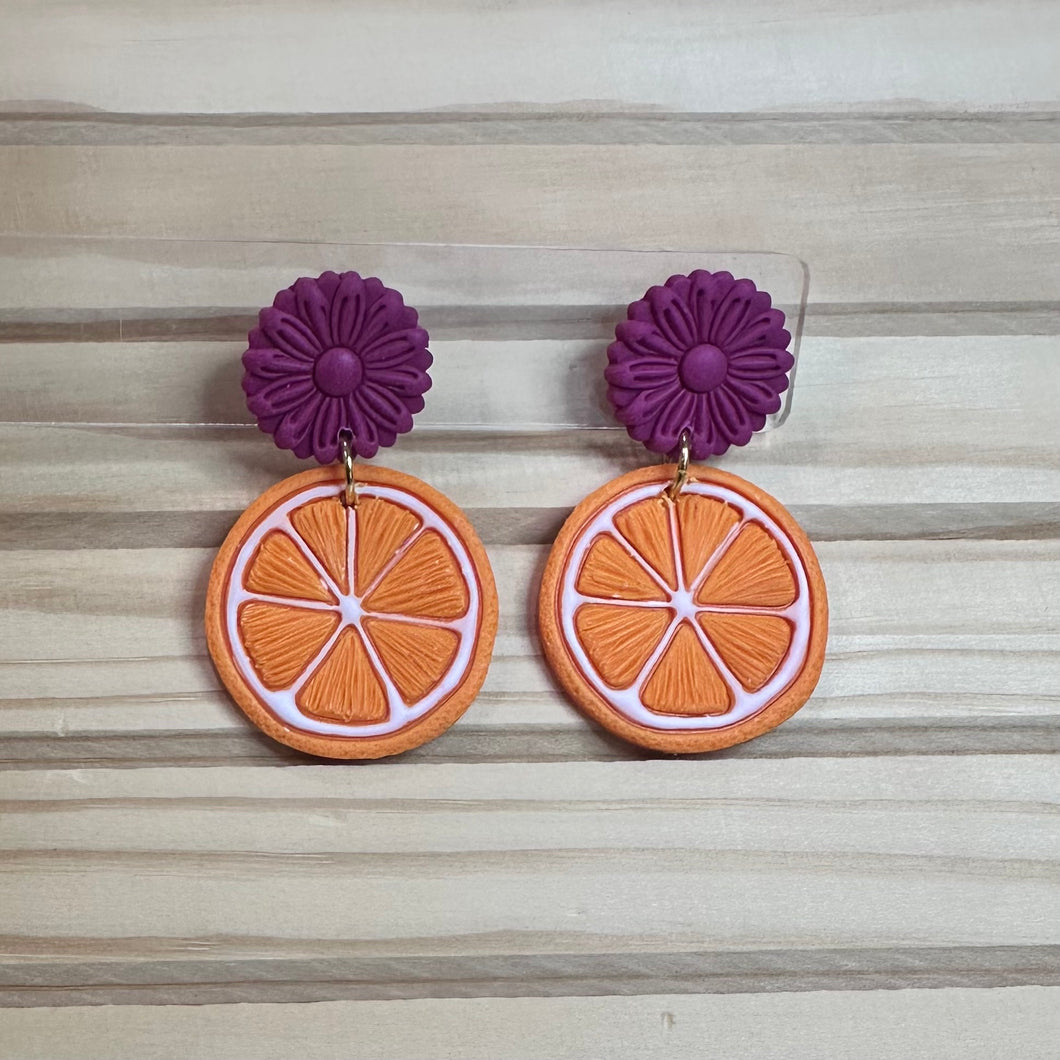 Orange Berry Dangles