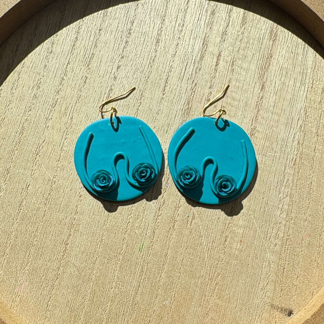 Teal Rose Boobies