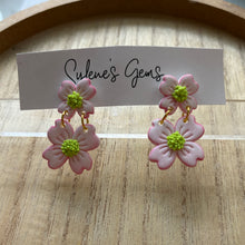 Load image into Gallery viewer, Double Dogwood Dangles (medium)
