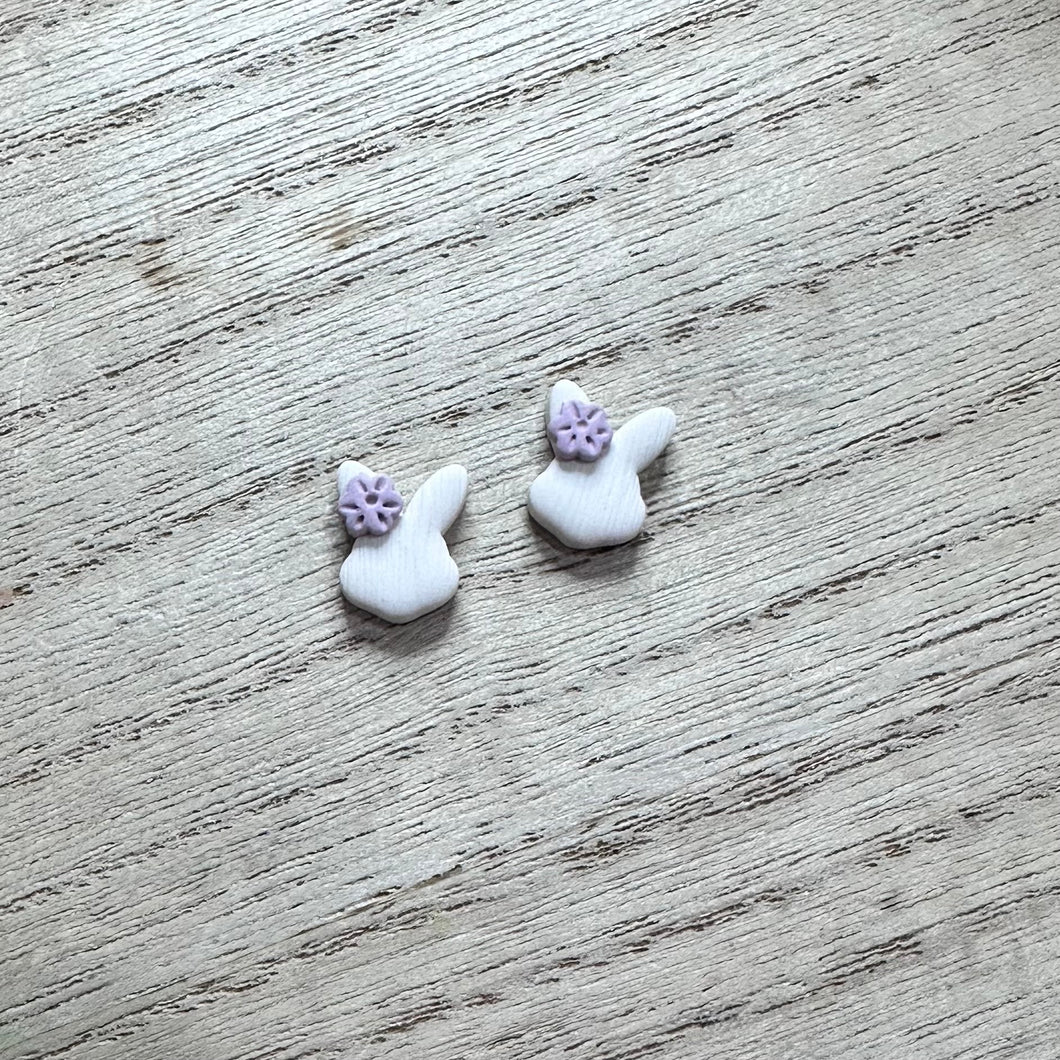 Bunny Studs (purple)